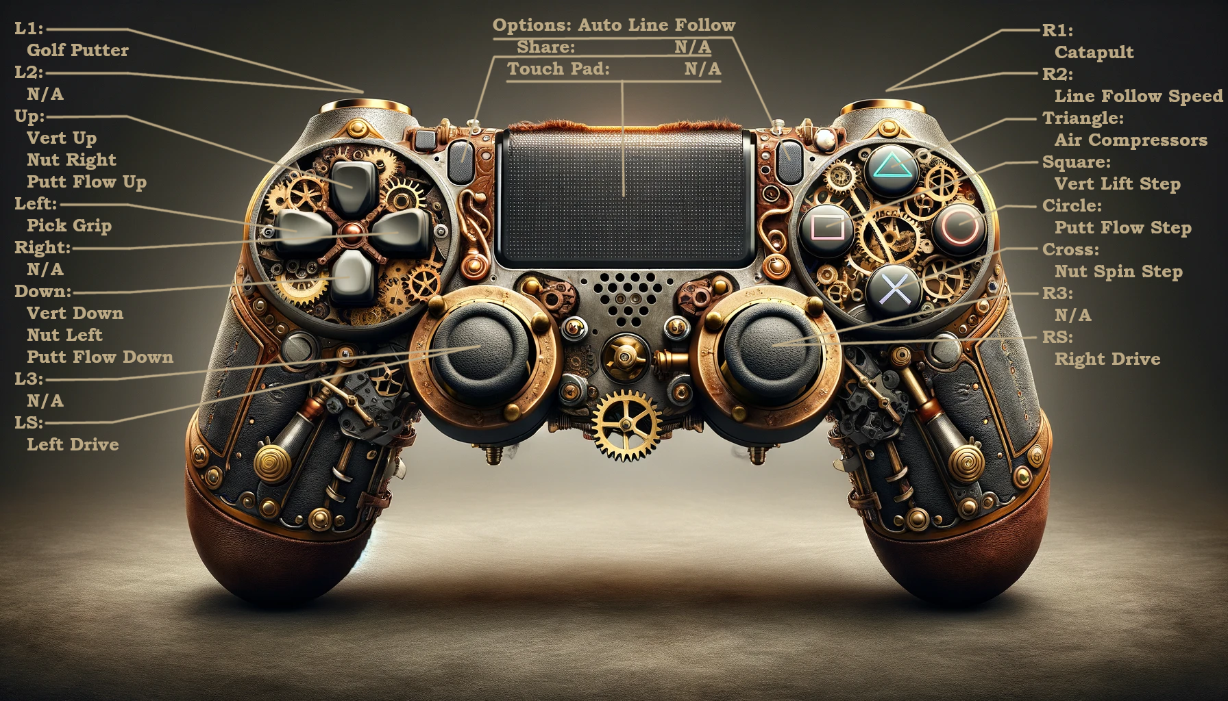 PS4 Controls Layout