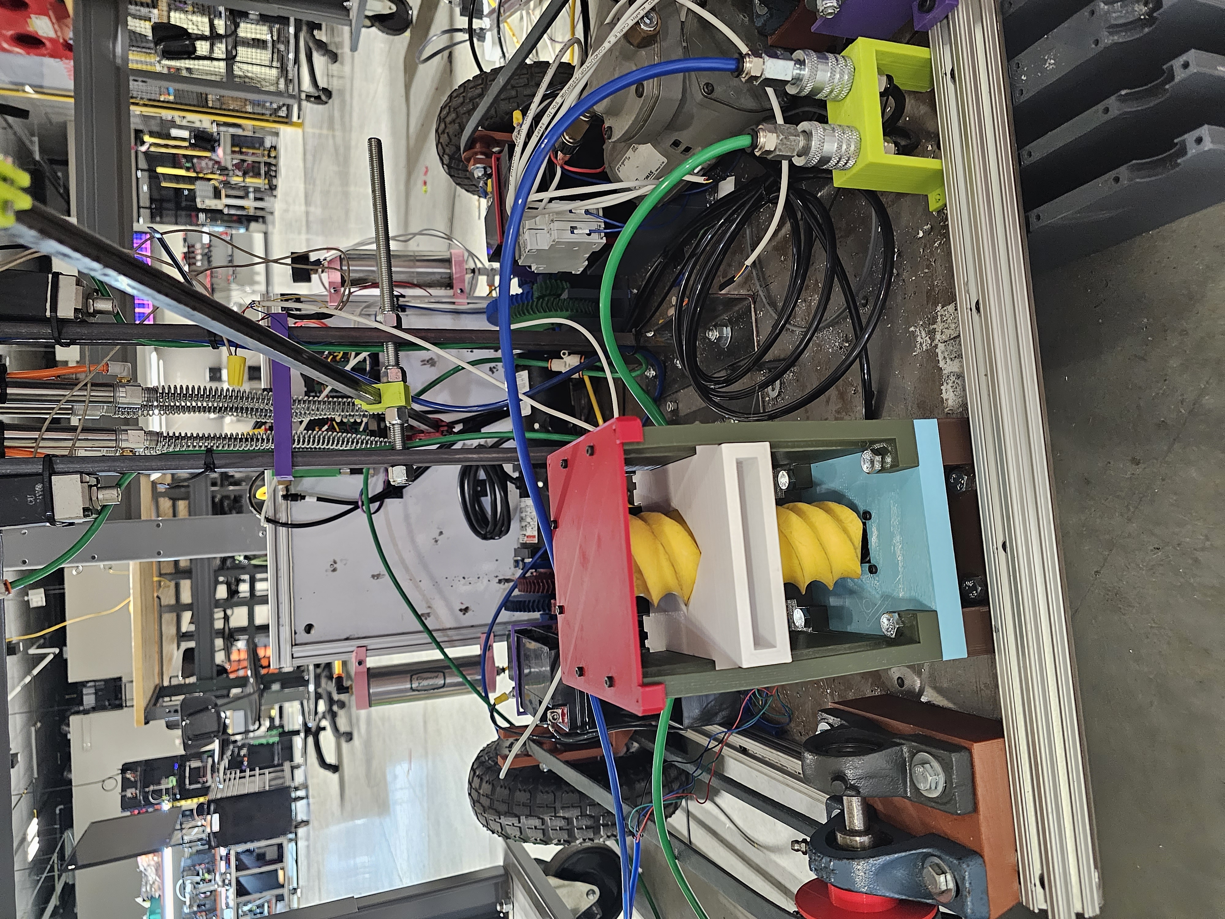 Assembled and installed differential height mechanism.